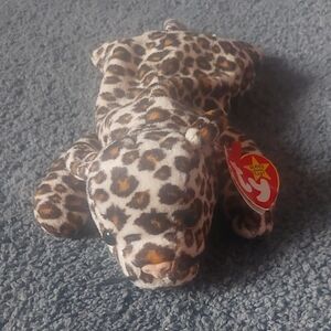 Rare Retired "Freckles" The Leopard Ty Beanie Baby Style #4066 w/Errors